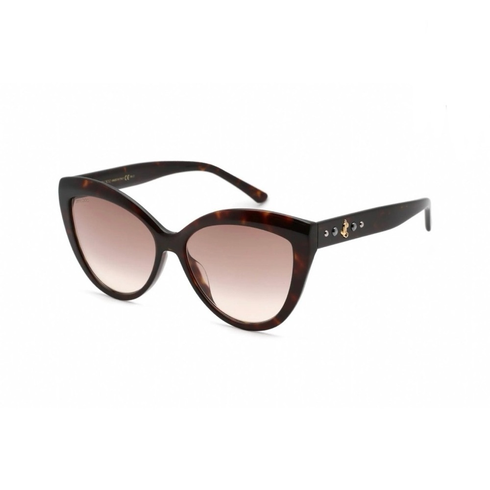 Jimmy Choo SINNIE/G/S 0086 Women's Havana Plastic Frame Sunglasses